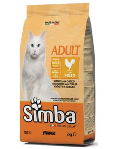 Croccantini per Gatti Pollo Kg 20 Simba Monge