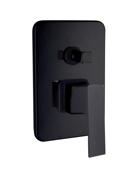 SERIE ELEGANT MISCELATORE INCASSO DOCCIA C/DEVIAT. NERO