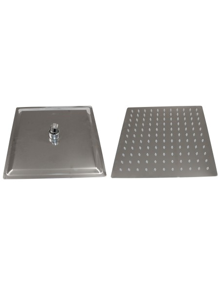 Soffione Doccia Inox Quadro cm 20X20