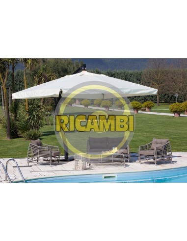 R STECCA P/OMBRELLONE DEC ALL NERO 20X30MM 152,5CM