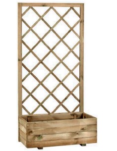 FIORIERA C/GRIGLIA ECOFLORA IMPREGN 70X35X140 CM