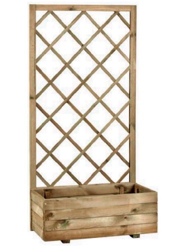 FIORIERA C/GRIGLIA ECOFLORA IMPREGN 70X35X140 CM