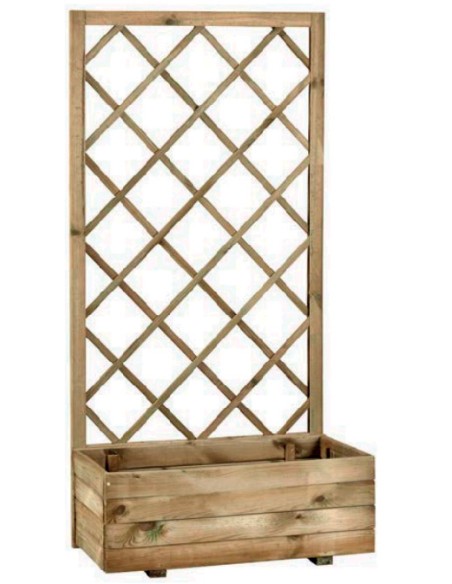 FIORIERA C/GRIGLIA ECOFLORA IMPREGN 70X35X140 CM