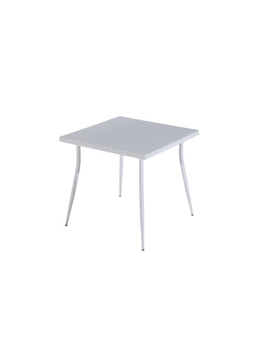 TAVOLO CARMEN 80X80XH75CM BIANCO