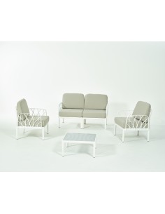 SALOTTO GARDA 4 PZ C/CUSCINI BIANCO