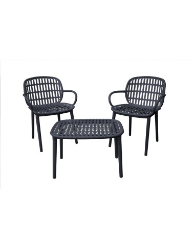 SET BALCONY PZ.3 MOD. POSITANO ANTRACITE