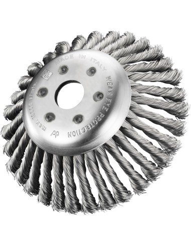 SPAZZOLA P/DECESPUGLIATORE 170 MM FILI ACCIAIO