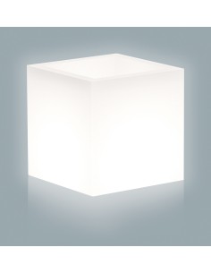 VASO CUBE BRIGHT 40X40XH41CM 13,5 L BIANCO