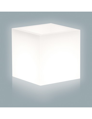 VASO CUBE BRIGHT 40X40XH41CM 13,5 L BIANCO