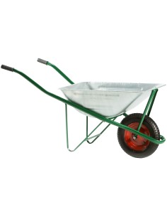 CARRIOLA C/VASCA LAMIERA ZINCATA DA MONT 75 L