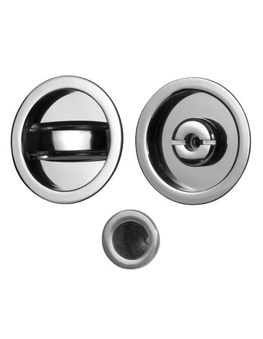 KIT MANIGLIE TONDO PORTA SCORR CROMO