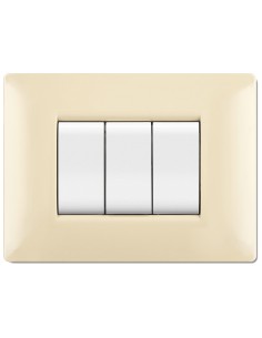 PLACCA LIFE Q LIVING PLAST AVORIO                7P