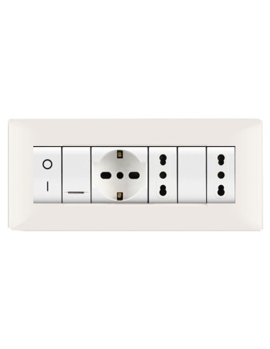 PLACCA LIFE Q LIVING PLAST BIANCO               7P