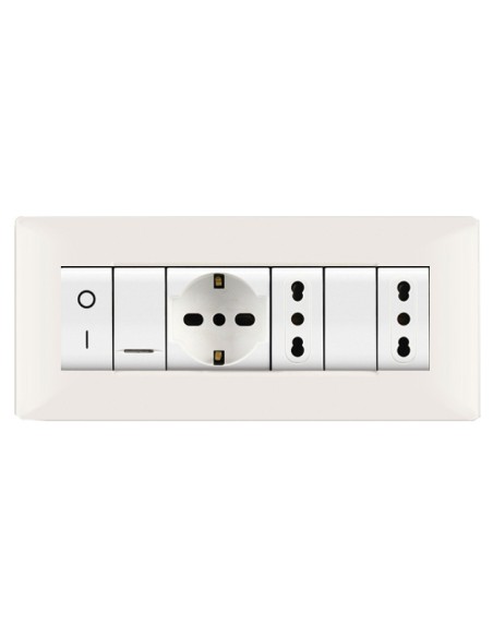 PLACCA LIFE Q LIVING PLAST BIANCO               7P