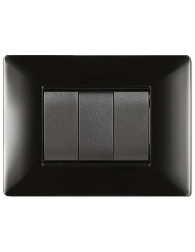 PLACCA LIFE Q LIVING PLAST NERO         7P