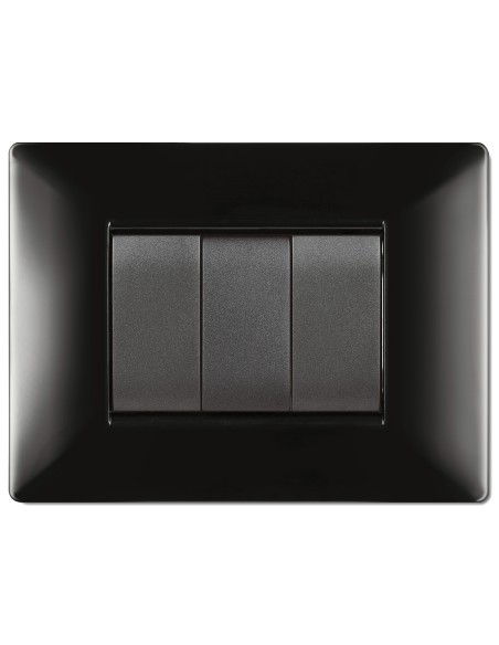 PLACCA LIFE Q LIVING PLAST NERO         7P