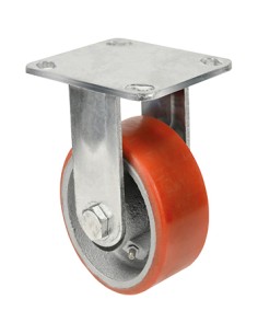 RUOTA POLIURETANO D 125X32 PIASTRA FISSA EXPORT