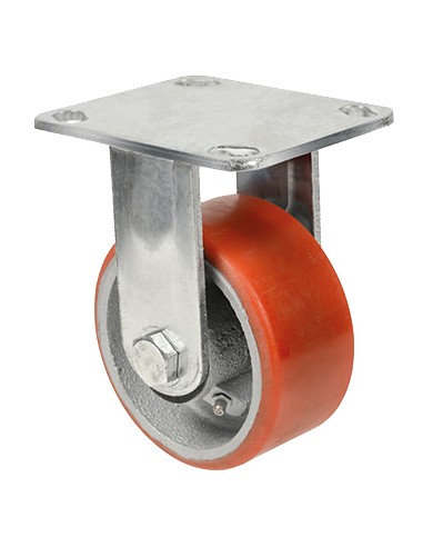 RUOTA POLIURETANO D 150X50 PIASTRA FISSA EXPORT