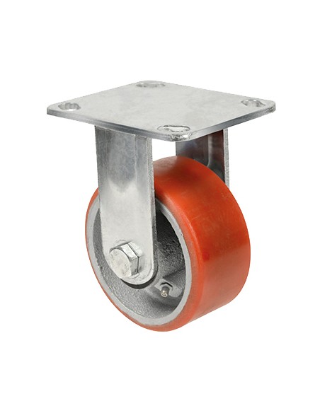 RUOTA POLIURETANO D 150X50 PIASTRA FISSA EXPORT