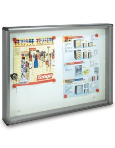 BACHECA FONDO MAGNETICO ALUBOX BC2 55X5X40 ARG