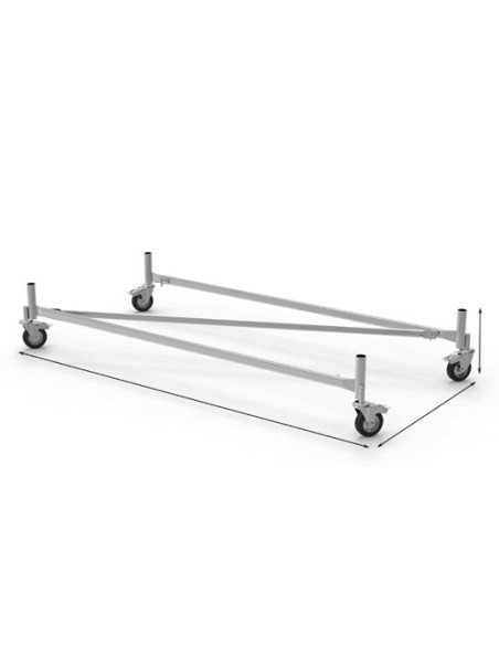 BASE C/RUOTE P/TRABATTELLO GRIM