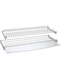 KIT SCOLAPIATTI C/VASCHETTA 76 CM CROMO