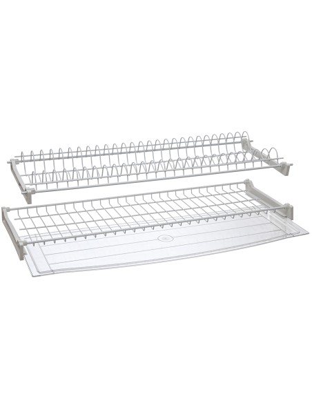 KIT SCOLAPIATTI C/VASCHETTA 86 CM CROMO