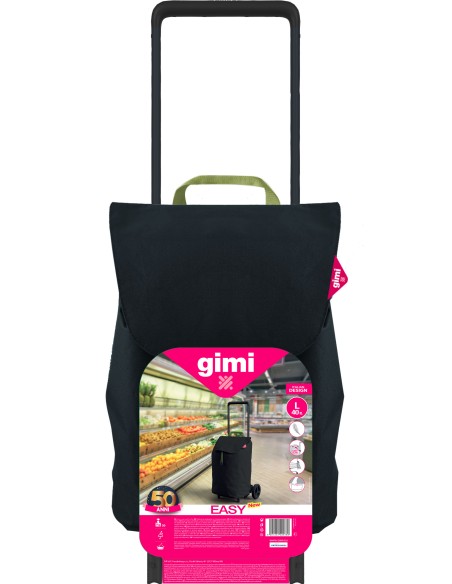 GIMI CARRELLO SPESA EASY 40 L NERO