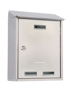 CASSETTA POSTALE C/TETTO 3100X INOX 25X10X30 CM