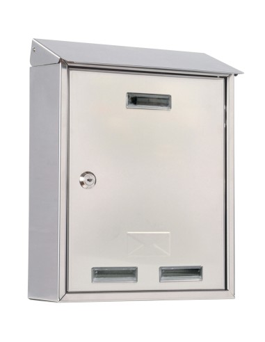 CASSETTA POSTALE C/TETTO 3100X INOX 25X10X30 CM