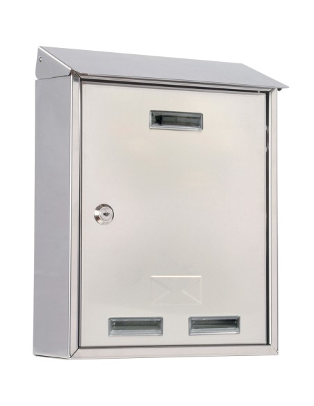 CASSETTA POSTALE C/TETTO 3100X INOX 25X10X30 CM