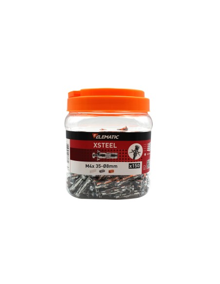 ELEMATIC BARATTOLO 150 TASSELLI XSTEEL M4 CARTONG