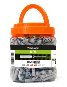 ELEMATIC BARATTOLO 300 TASSELLI T6 D 6X30 C/VITE