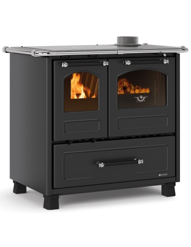 CUCINA LEGNA 7,5 KW FAMILY 4.5 NERO ANTRACITE