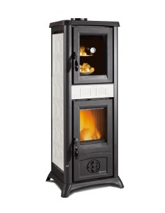 Stufa a Legna con Forno Nordica Gemma 5.0 Bianco 7.3 KW