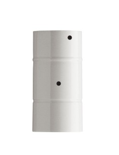 TUBO FORATO P/SERRANDA H 25 CM D 10 CM BIANC0