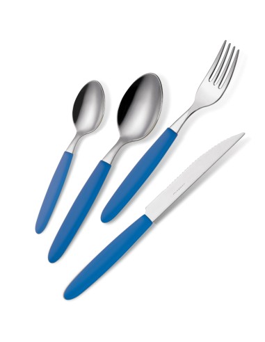 POSATE LIGHT BARATTOLO PZ.24 BLU 285 18/0