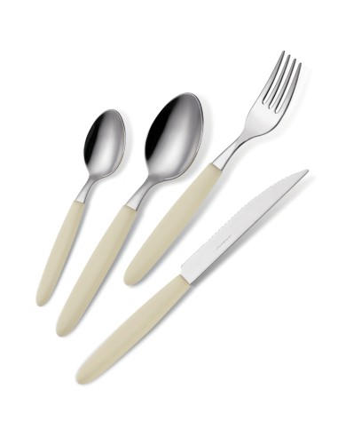 POSATE LIGHT BARATTOLO PZ.24 AVORIO 614 18/0