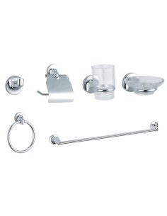 SERIE BAGNO TONDO CROMO 6 PZ*
