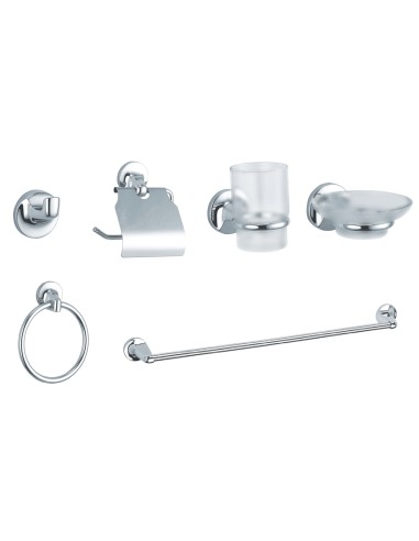 SERIE BAGNO TONDO CROMO 6 PZ*