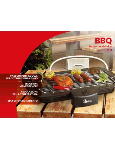 BARBECUE ELETTRICO PORTATILE ARDES 2200W