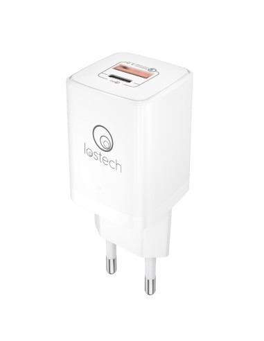 CARICATORE C/PRESA USB-A E USB-C 20W LS-NC08