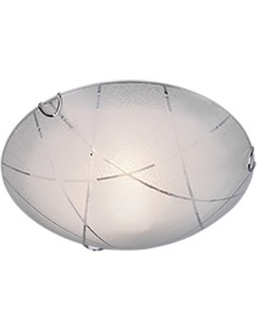 PLAFONIERA SANDRINA GRANIGLIA RIGHE TRASP. D.30