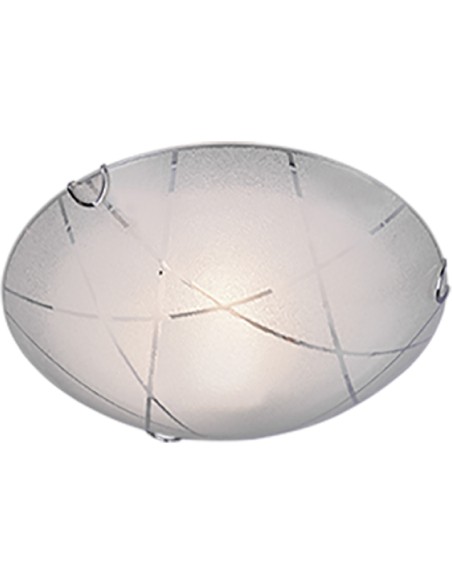 PLAFONIERA SANDRINA GRANIGLIA RIGHE TRASP. D.30