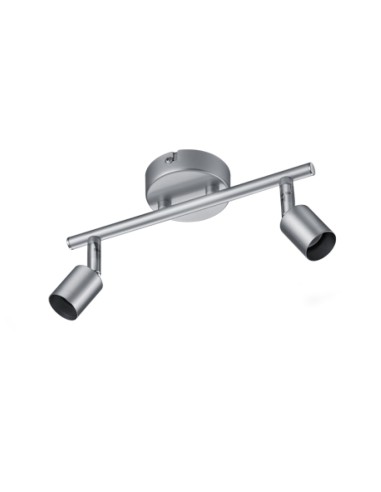 BARRA 2 FARETTI PARIS GU10 ALLUMINIO