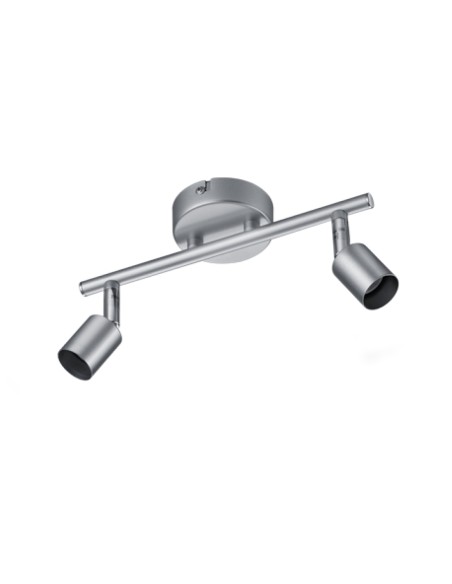 BARRA 2 FARETTI PARIS GU10 ALLUMINIO