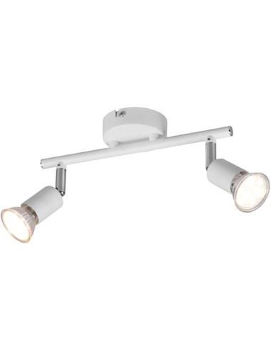 BARRA 2 FARETTI PARIS GU10 BIANCO