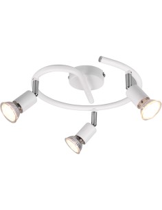 PLAFONIERA PARIS 3 LUCI GU10 BIANCO D. 28