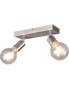 BARRA 2 FARETTI VANNES ACCIAIO SATINATO