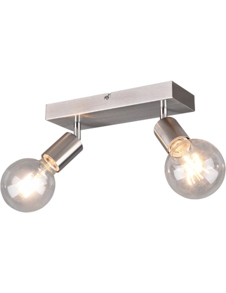 BARRA 2 FARETTI VANNES ACCIAIO SATINATO